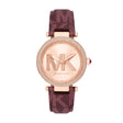 Michael Kors Parker Three-Hand Merlot Pvc Women's Watch