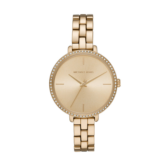 Michael Kors Charley Three-Hand Gold-Tone Alloy Women's Watch
