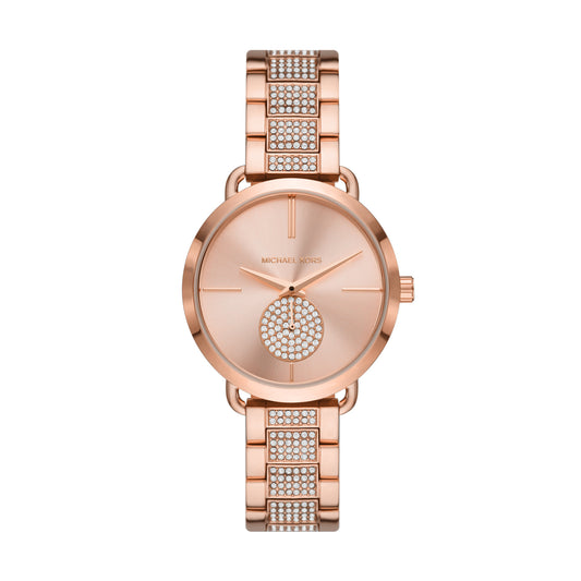 Michael Kors Analog Women's Watch Gold Plated Metal Bracelet