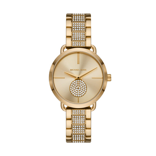 Michael Kors Analog Women's Watch Gold Plated Metal Bracelet
