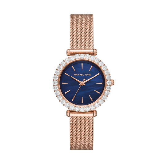 Michael Kors Darci Three-Hand Rose Gold-Tone Stainless Steel Women's Watch