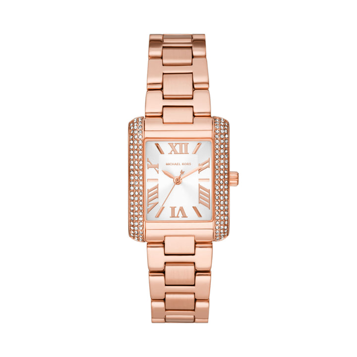 Michael Kors Emery Three-Hand Rose Gold-Tone Stainless Steel Women's Watch - MK4641