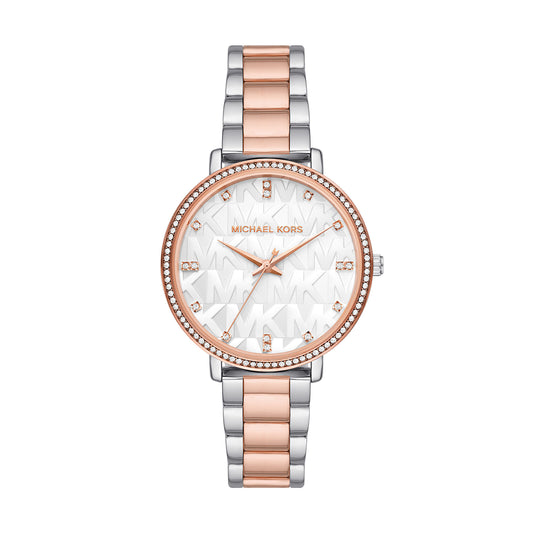 Michael Kors Pyper Three-Hand Two-Tone Alloy Women's Watch