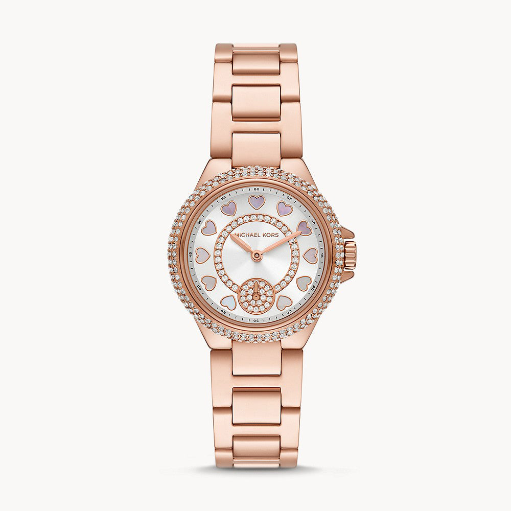 Michael Kors Camille Rose Gold Stainless Steel Women's Watch - MK4700