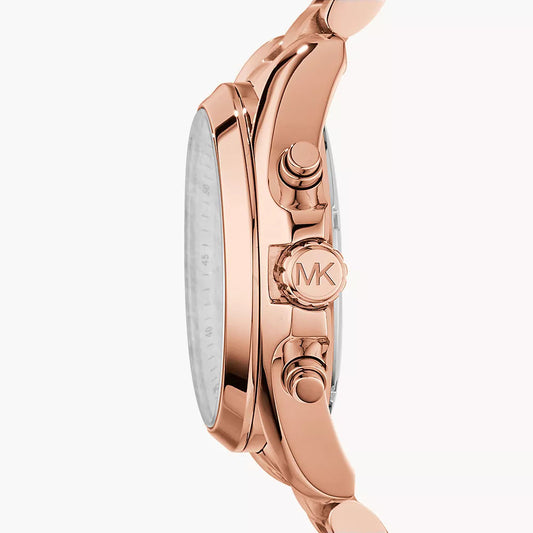 Michael Kors Bradshaw Women's Chronograph Rose Gold-Tone Stainless Steel Watch
