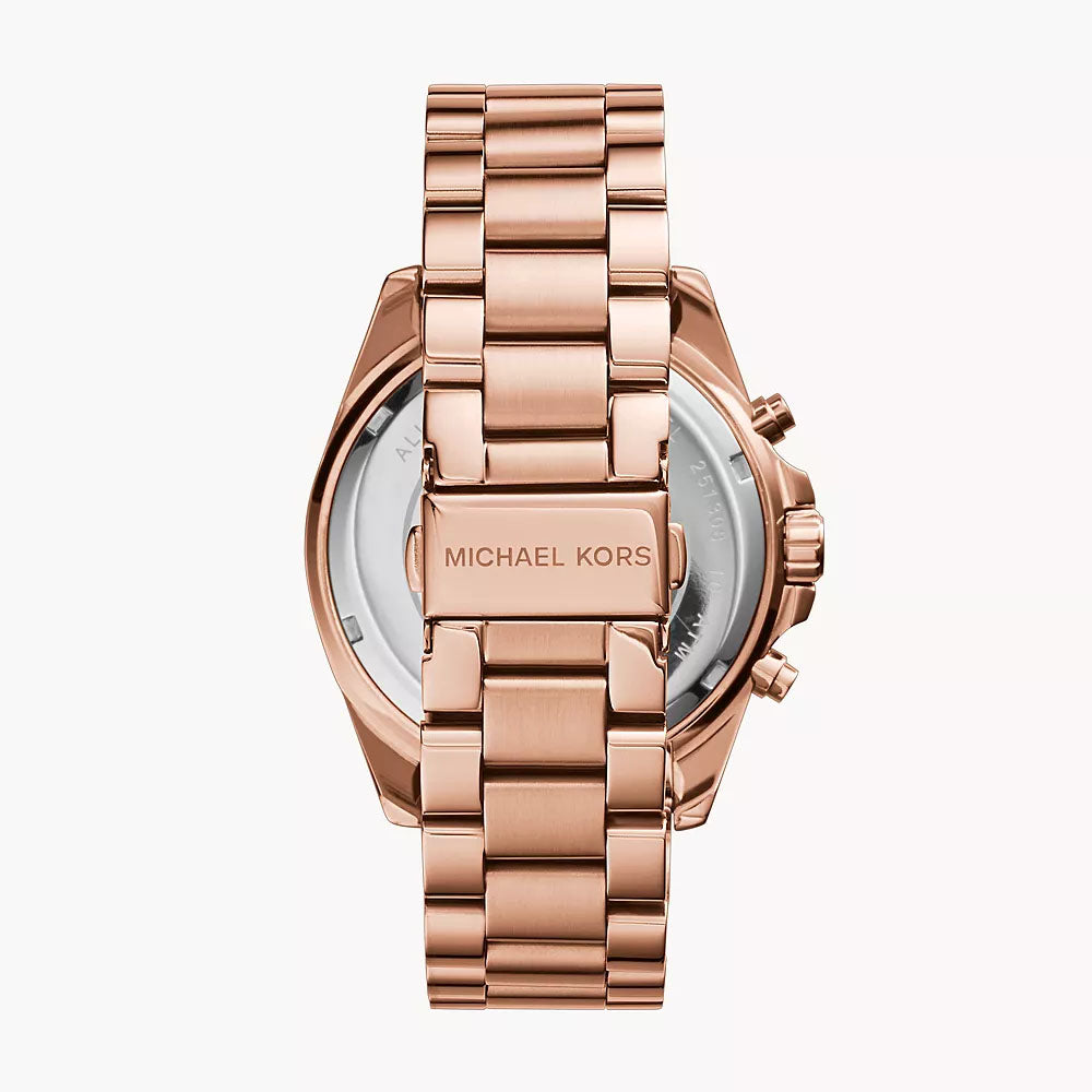Michael Kors Bradshaw Women's Chronograph Rose Gold-Tone Stainless