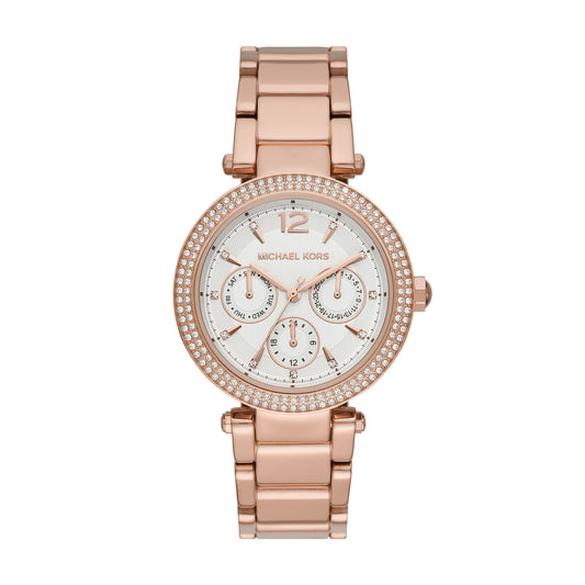 Michael Kors Analog Women's Watch Jwl Gold Plated Metal Bracelet