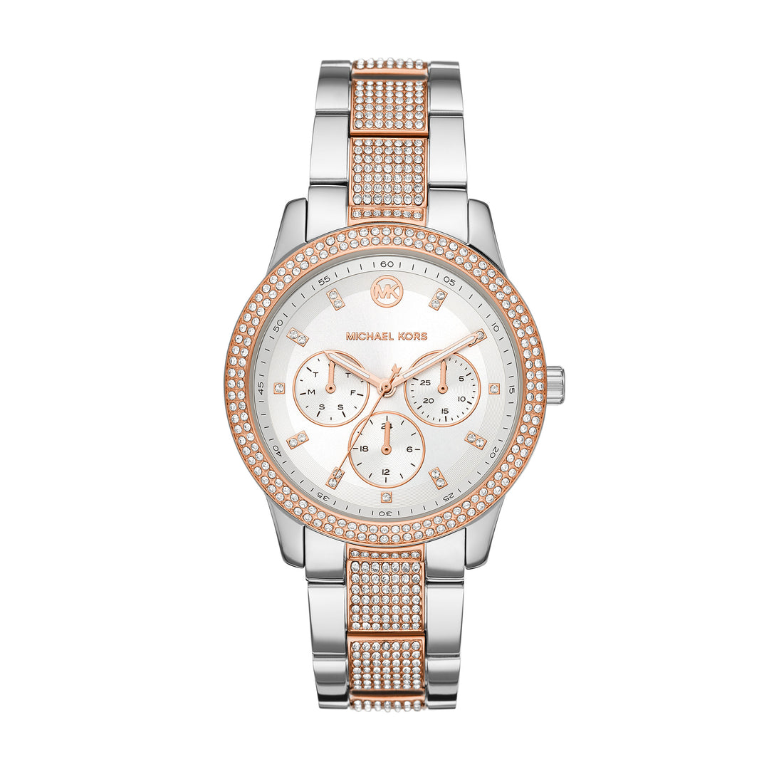 Michael Kors Tibby Multifunction Two-Tone Stainless Steel Women's Watch - MK6827