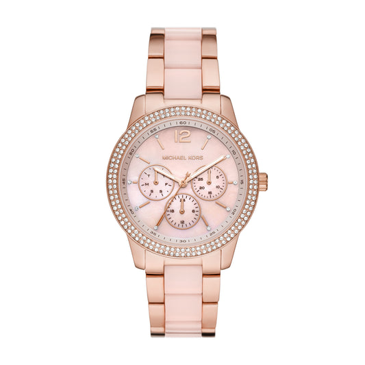 Michael Kors Analog Women's Watch Gold Plated Metal Bracelet