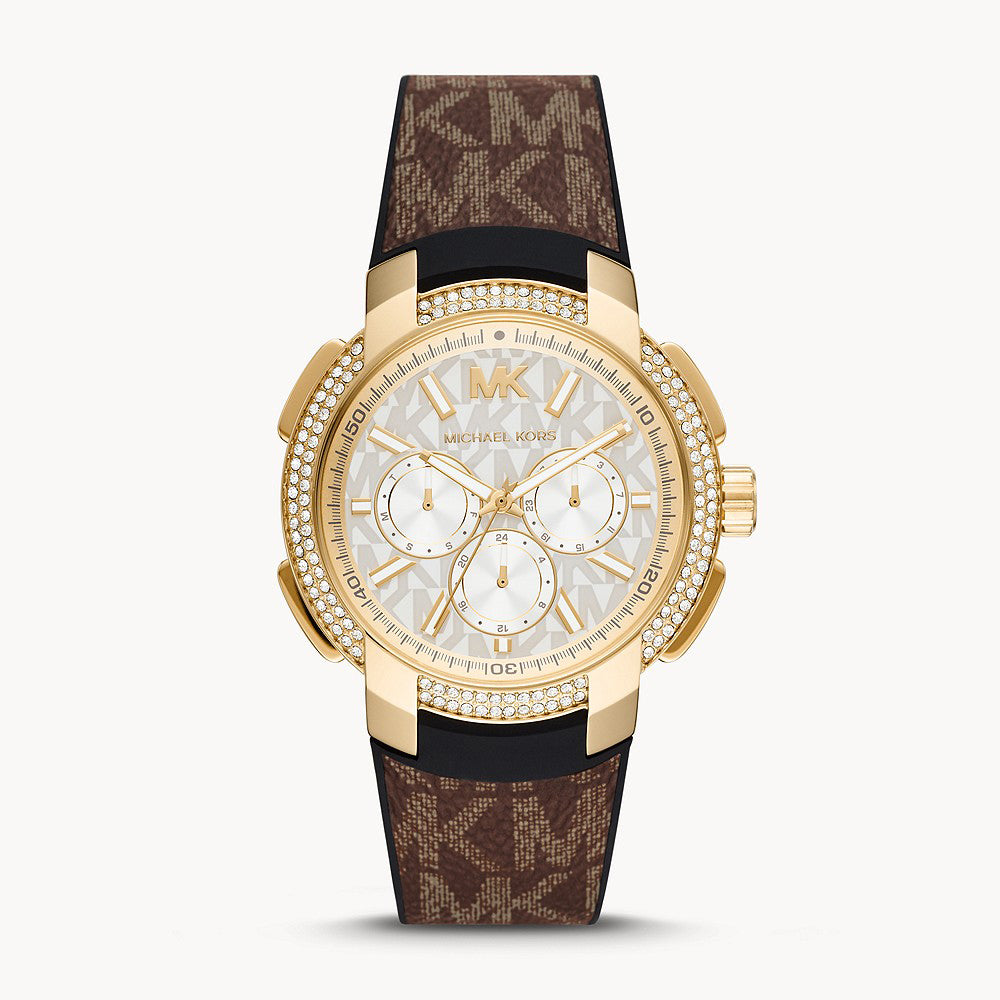 Michael Kors Sidney Gold Pvc Women's Watch - MK6948