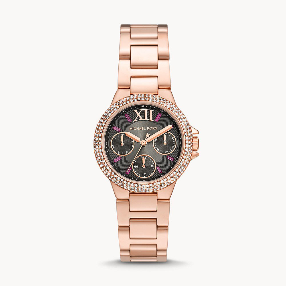 Michael Kors Camille Rose Gold Stainless Steel Women's Watch - MK6983 ...