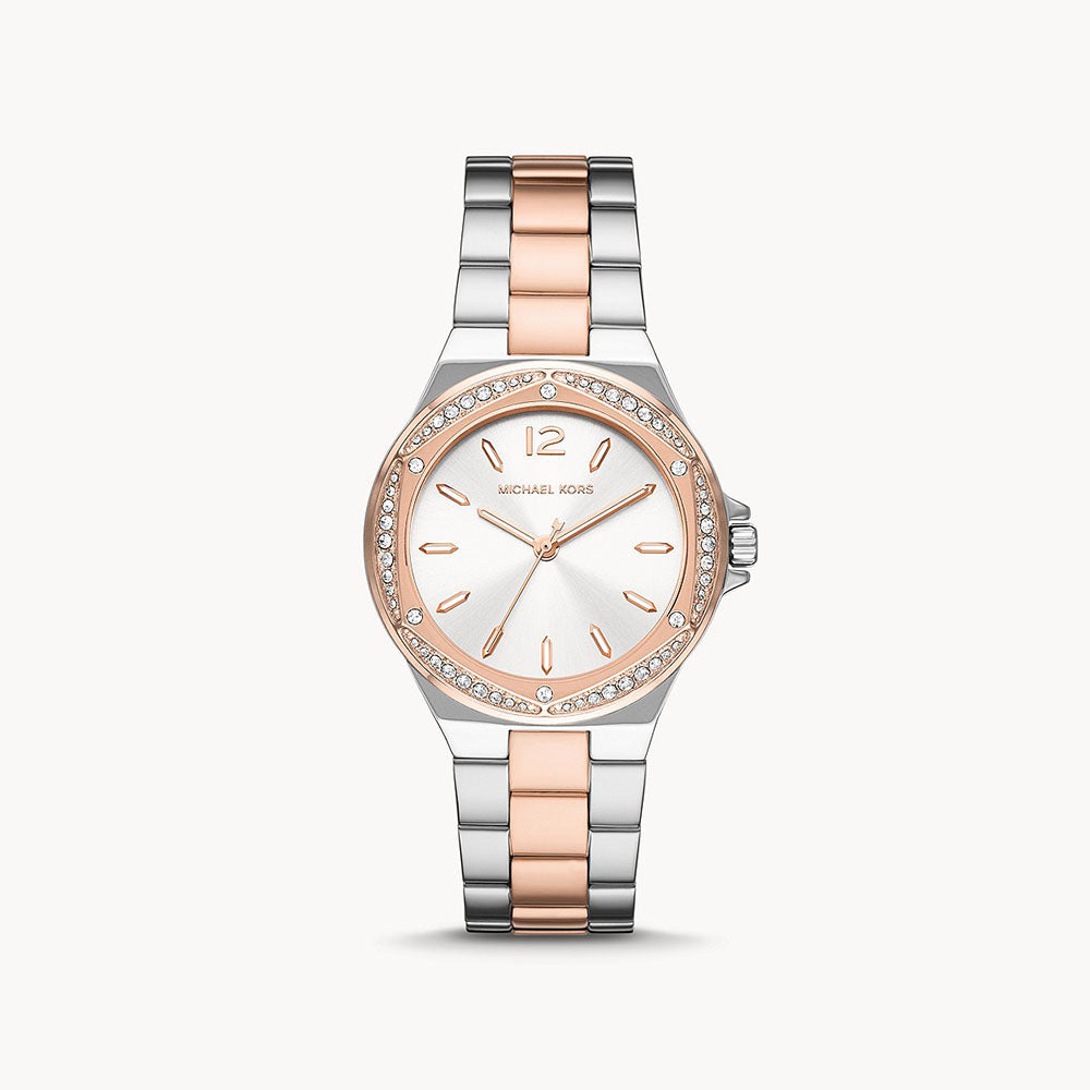 Michael Kors Lennox Three-Hand Two-Tone Stainless Steel Women's Watch - MK6989