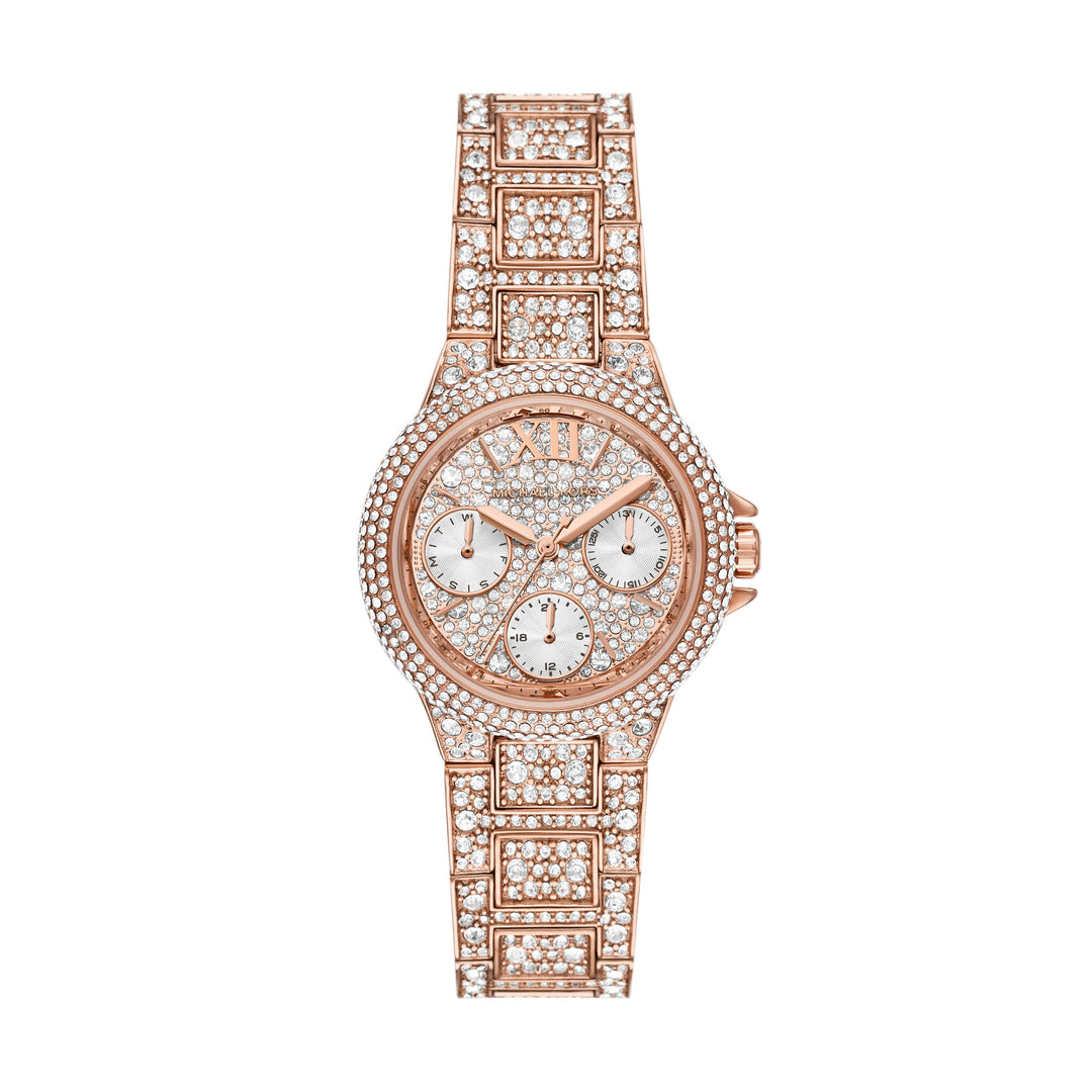 Michael Kors Camille Multifunction Rose Gold-Tone Stainless Steel Women's Watch - MK6997