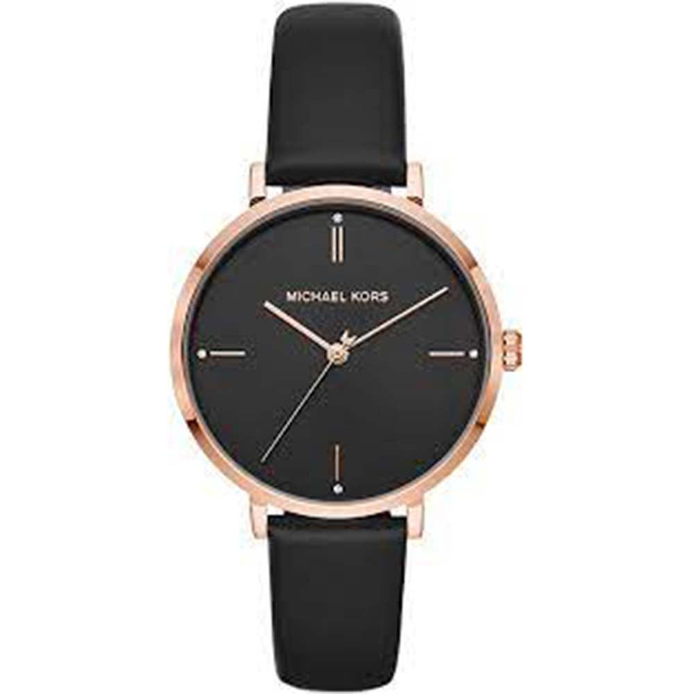 Michael Kors Analog Women's Watch Gold Plated Leather St