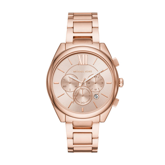 Michael Kors Jan Chronograph Rose Gold-Tone Stainless Steel Women's Watch