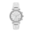 Michael Kors Parker Chronograph Optic White Pvc Women's Watch