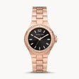 Michael Kors Lennox Three-Hand Rose Gold-Tone Stainless Steel Women's Watch