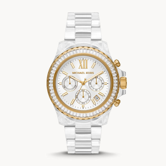 Michael Kors Chronograph Clear Castor Oil Women's Watch