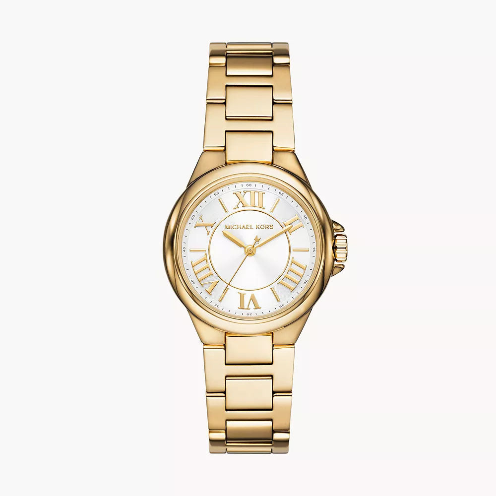 Michael Kors Camille Women's Three-Hand Gold-Tone Stainless Steel Watch - MK7255