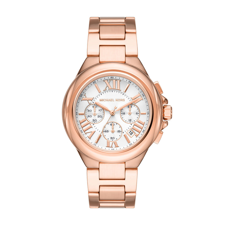 Michael Kors Camille Chronograph Rose Gold-Tone Stainless Steel Women's Watch - MK7271