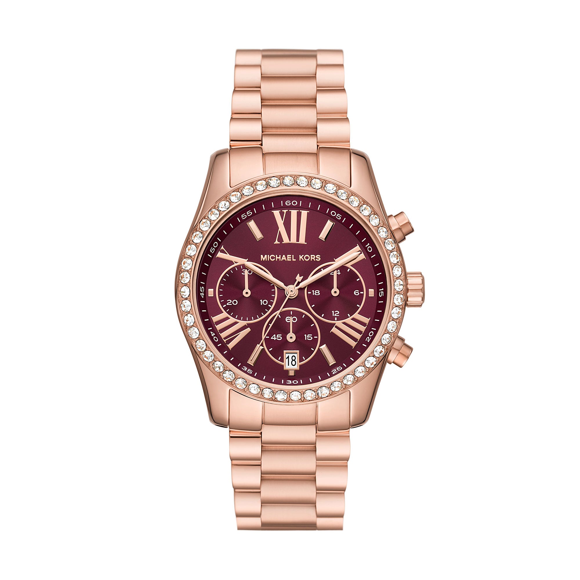 Michael Kors Lexington Pave Rosegold Tone Women's Watch - MK7275 – The ...