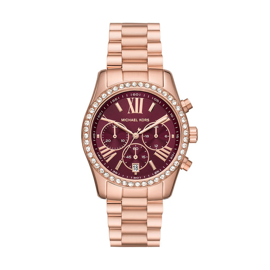 Michael Kors Lexington Pave Rosegold Tone Women's Watch