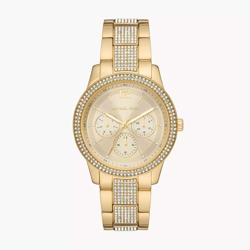 Michael Kors Tibby Women's Multifunction Gold-Tone Stainless Steel Wat ...