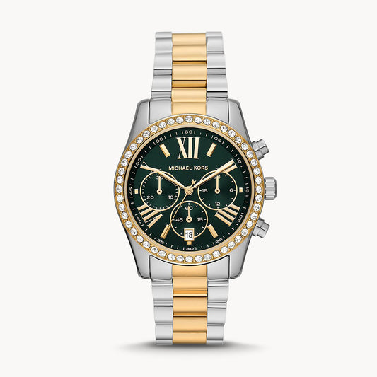 Michael Kors Lexington Chronograph Two-Tone Stainless Steel Women's Watch