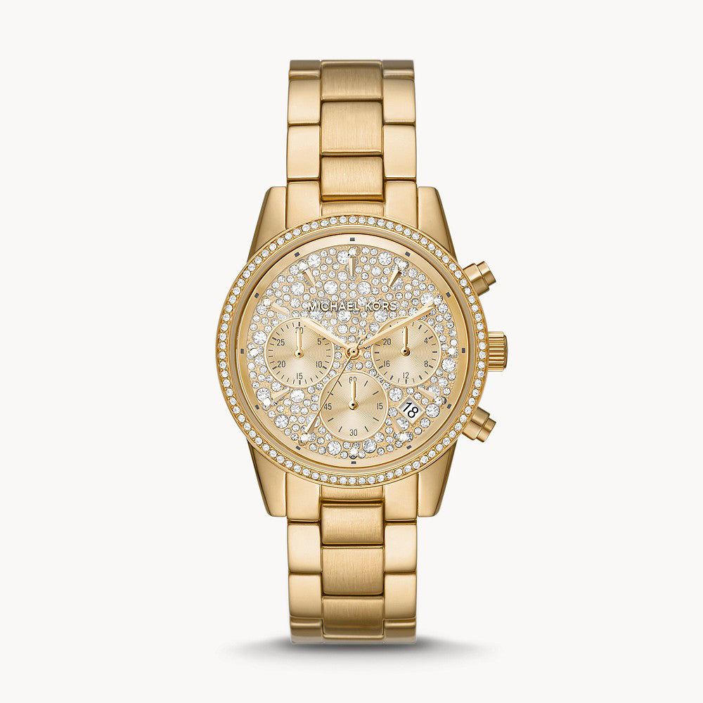 Michael Kors Bryant Chronograph Gold-Tone Stainless Steel Women's Watch