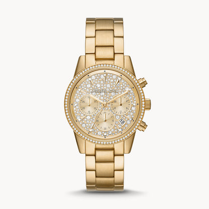 Michael Kors Bryant Chronograph Gold-Tone Stainless Steel Women's Watch