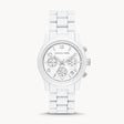 Michael Kors Runway White Stainless Steel Women's Watch