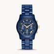 Michael Kors Runway Blue Stainless Steel Women's Watch