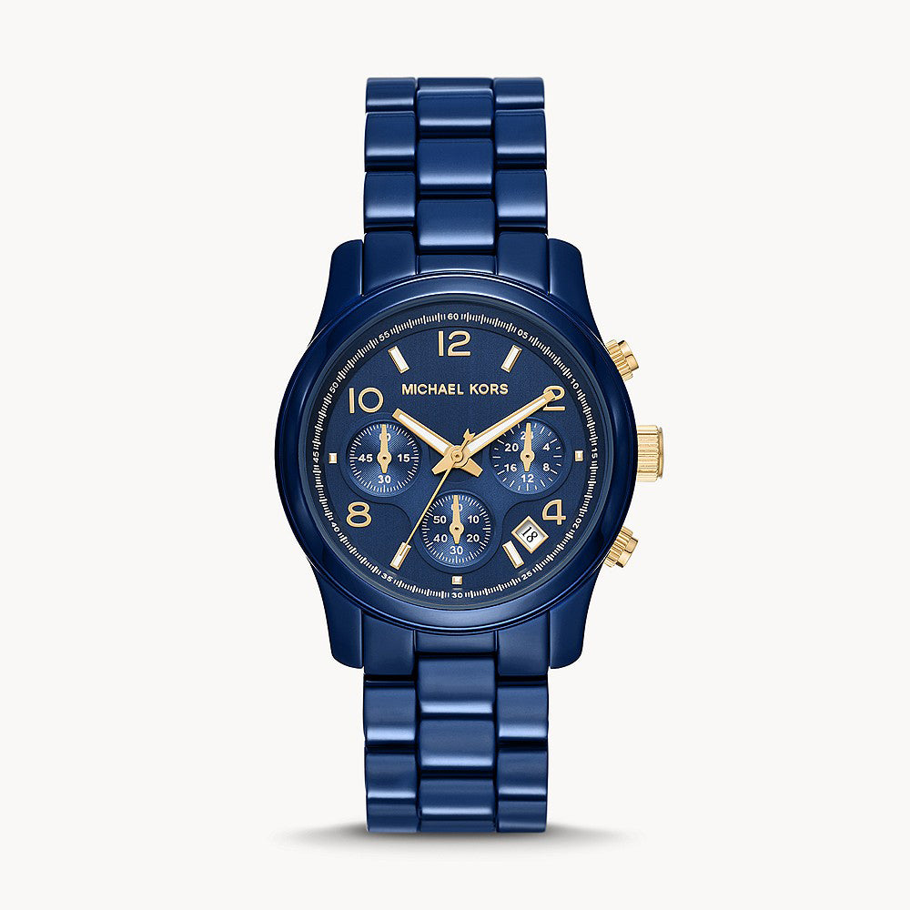 Michael Kors Runway Blue Stainless Steel Women's Watch