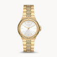 Michael Kors Lennox Three-Hand Gold-Tone Stainless Steel Women's Watch