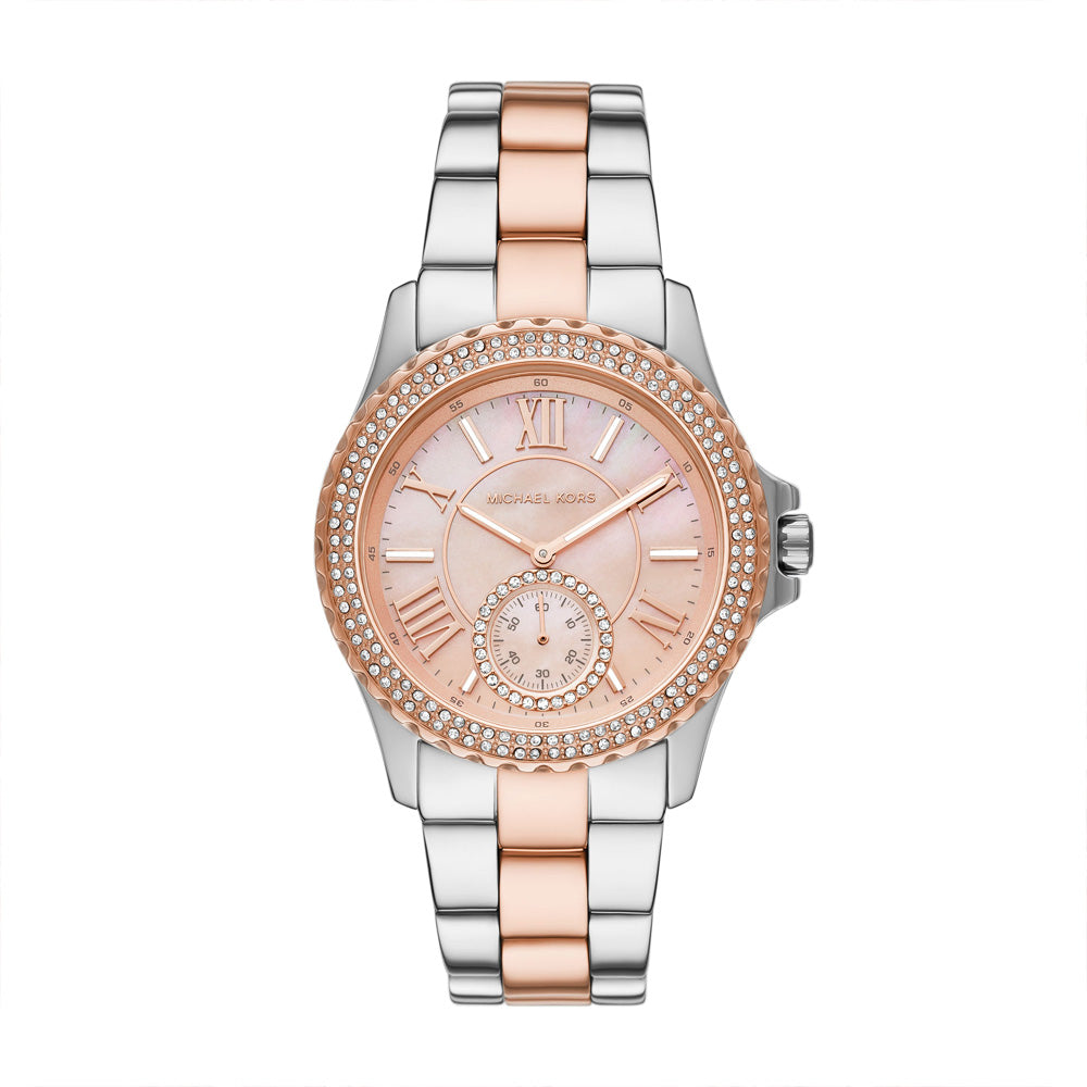 Michael Kors Everest Women's Mother of Pearl Dial Stainless Steel Watch - MK7402