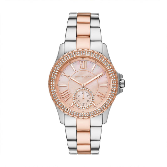 Michael Kors Everest Women's Mother of Pearl Dial Stainless Steel Watch