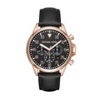 Michael Kors Gage Chronograph Black Leather Men's Watch