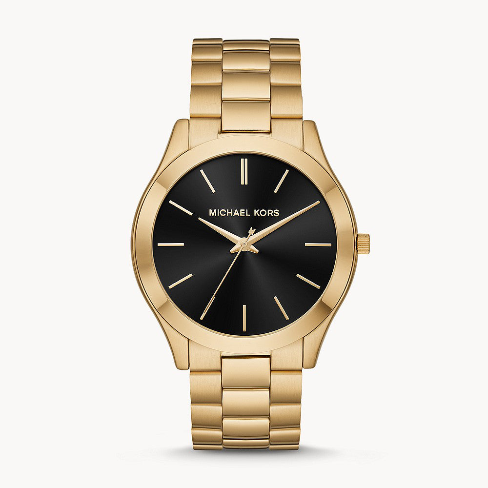 Michael Kors Slim Runway Gold-Tone Men's Watch - MK8621