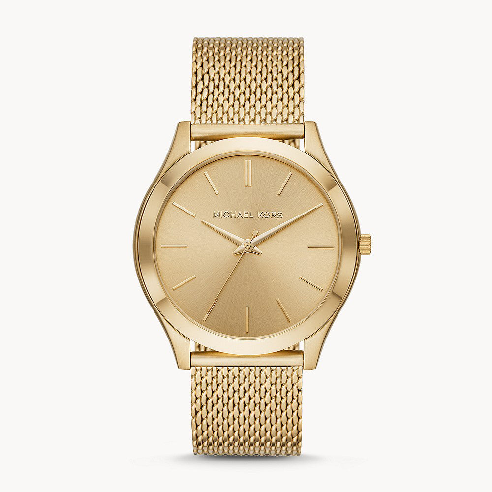 Michael Kors Slim Runway Gold Stainless Steel Men's Watch - MK8625