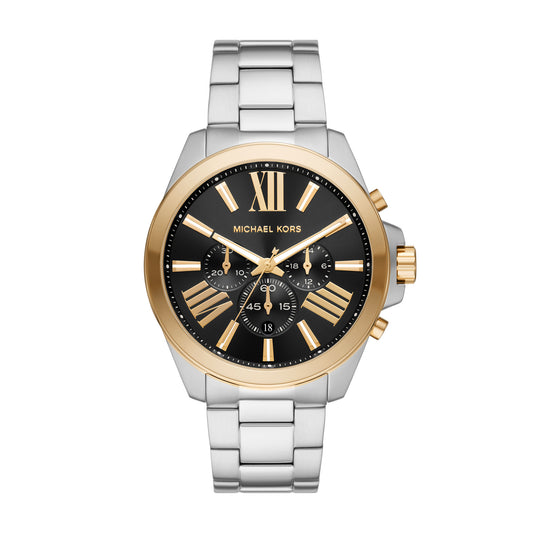 Michael Kors Analog Men's Watch Gold Plated Metal Bracelet