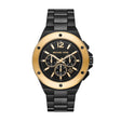 Michael Kors Lennox Chronograph Black-Tone Stainless Steel Men's Watch