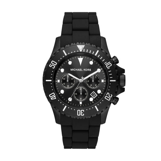 Michael Kors Everest Chronograph Two-Tone Stainless Steel And Silicone Men's Watch