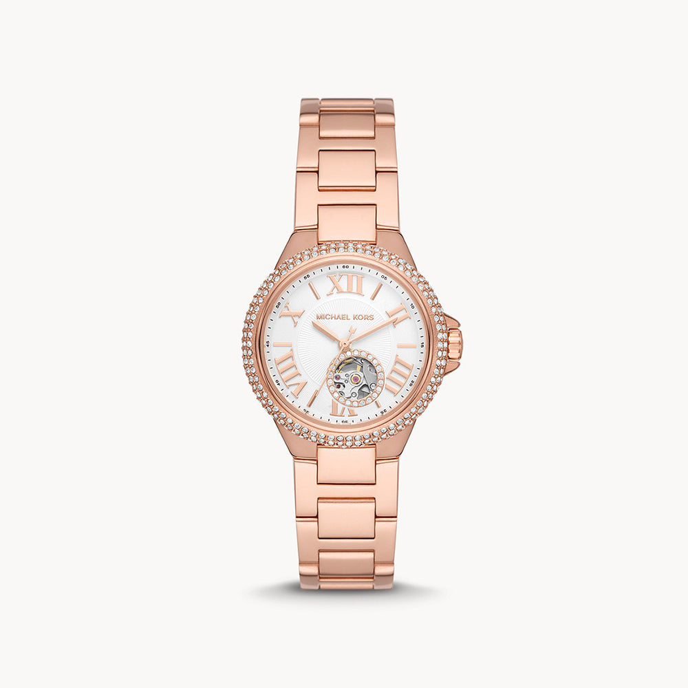 Michael Kors Camille Rose Gold Stainless Steel Women's Watch - MK9051