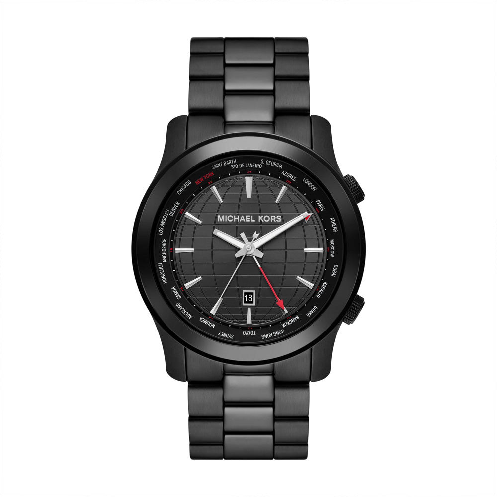 Michael Kors Runway Men's Black Stainless Steel Watch - MK9110