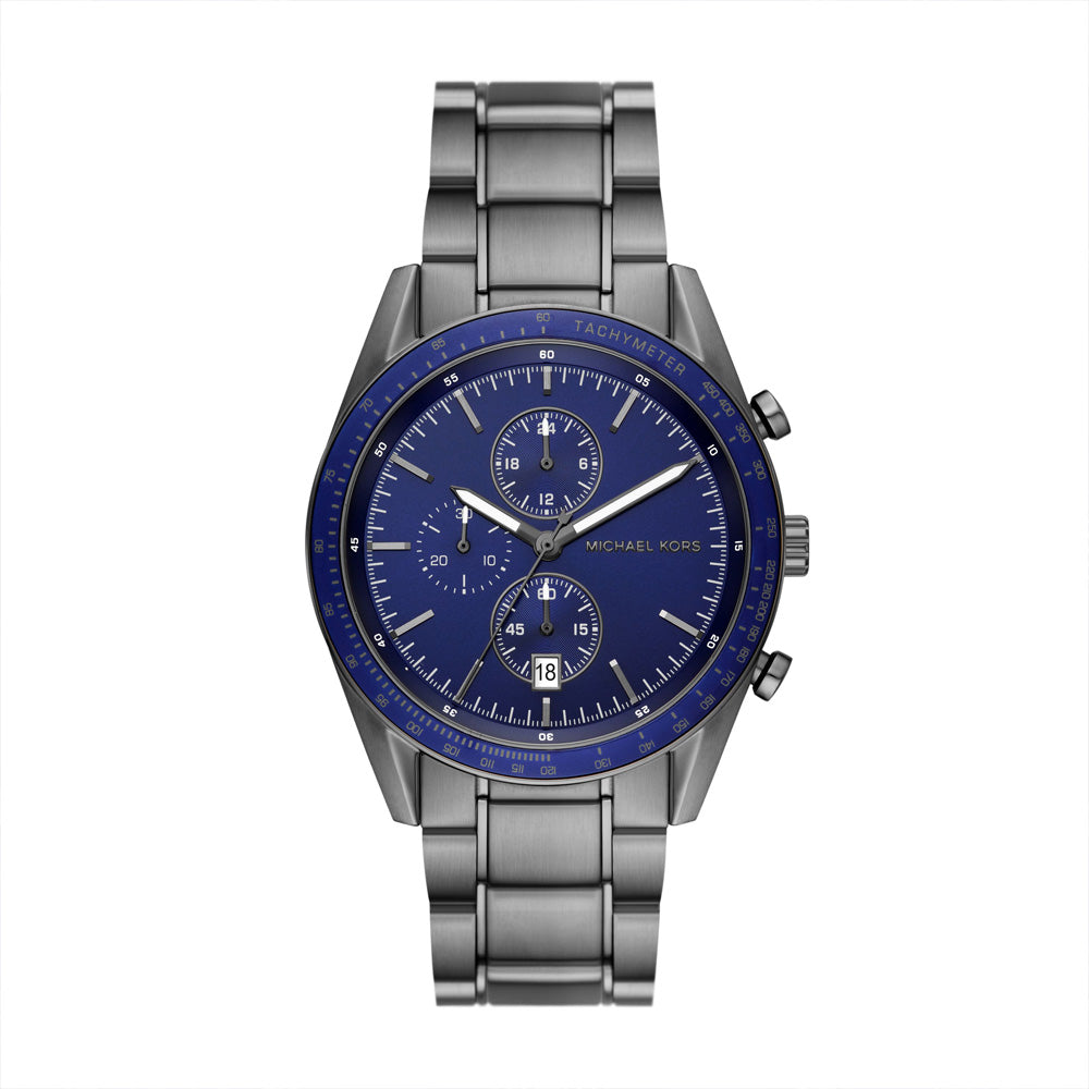Michael Kors Accelerator Men's Chronograph Gunmetal Stainless Steel Watch - MK9111