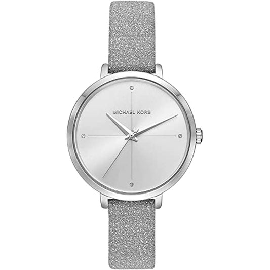 Michael Kors Analog Women's Watch Stainless Steel Leather Strap