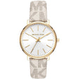 Michael Kors Analog Women's Watch Gold Plated Plastic Strap