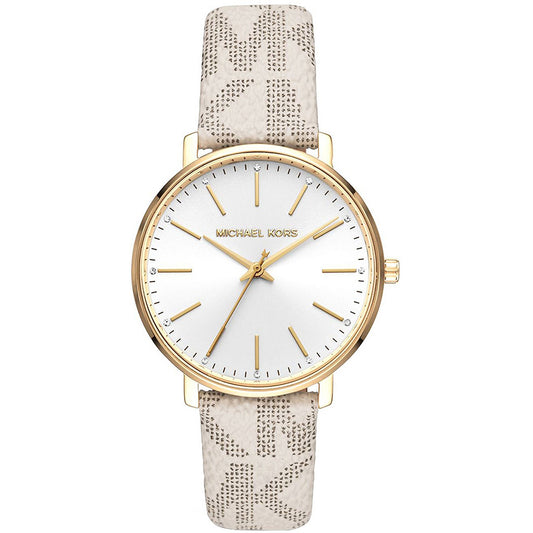 Michael Kors Analog Women's Watch Gold Plated Plastic Strap