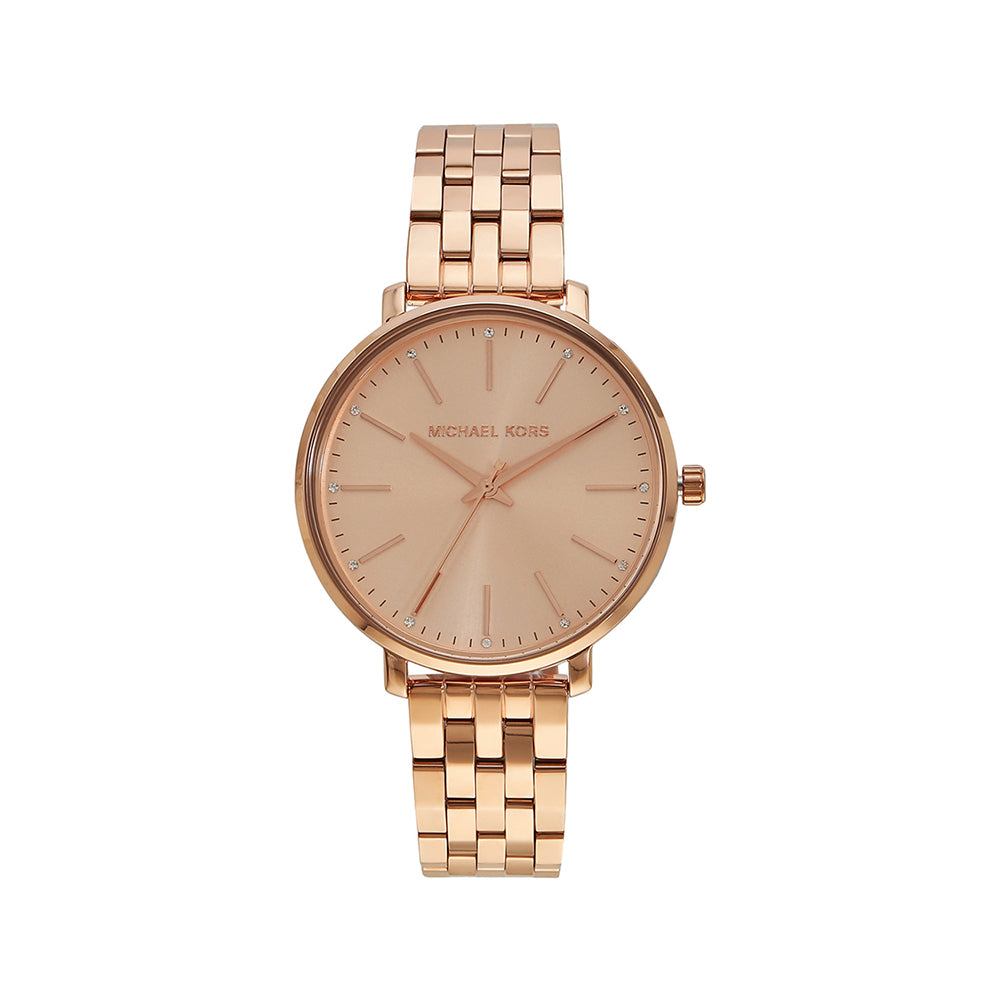 Michael Kors Analog Women's Watch Gold Plated Metal Bracelet - MK3897 ...