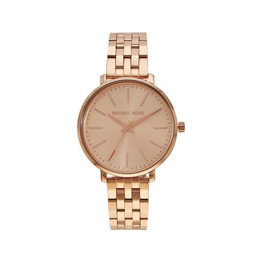 Michael Kors Analog Women's Watch Gold Plated Metal Bracelet